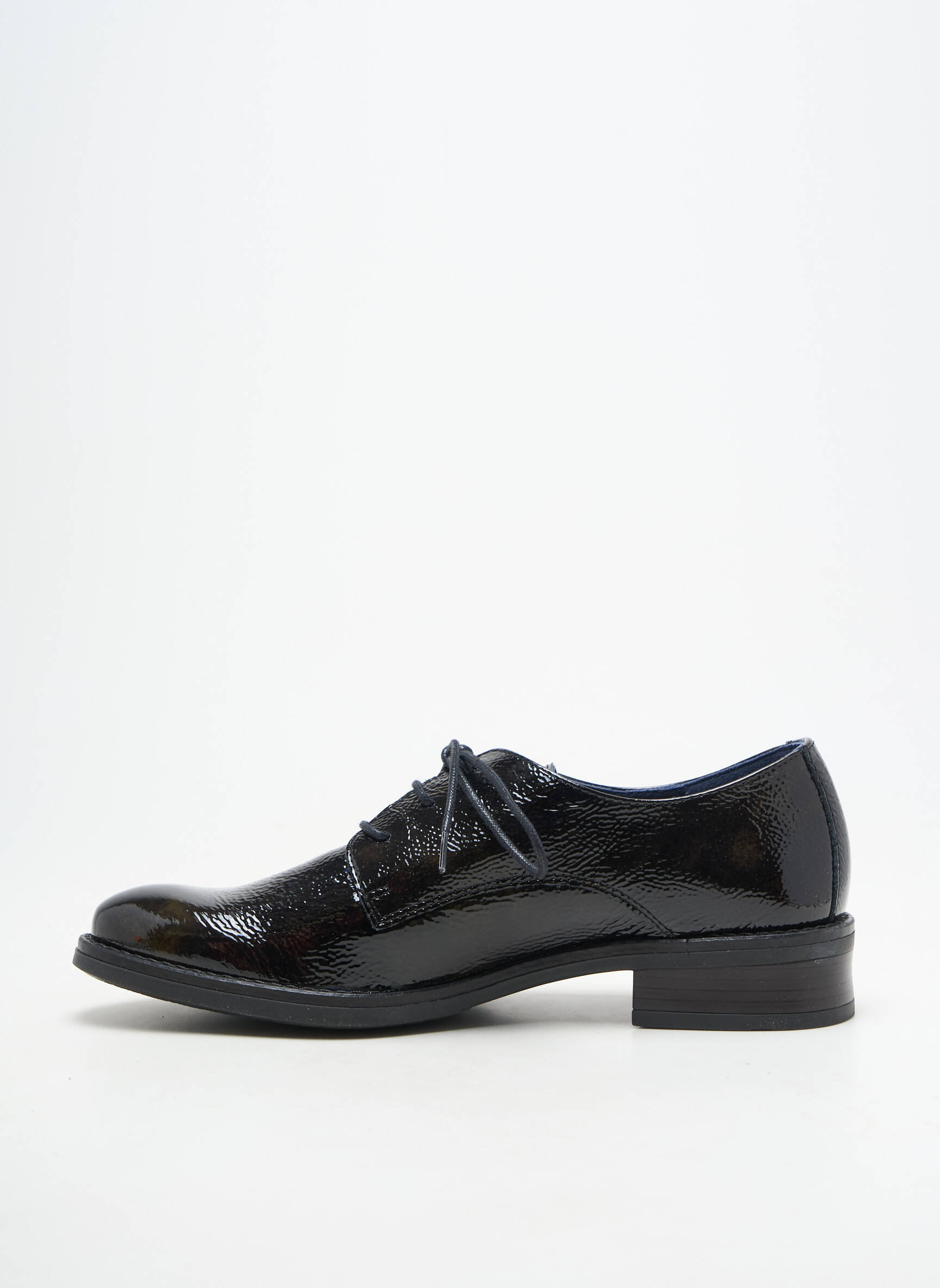Derbies matière lisse talon plat jusqu'à 3cm noir FLUCHOS femme