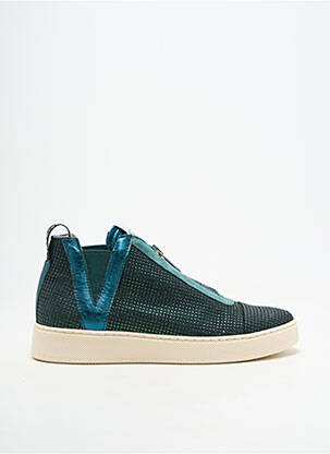 Baskets bout rond talon plat jusqu'à 3cm vert VADDIA femme
