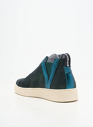 Baskets bout rond talon plat jusqu'à 3cm vert VADDIA femme