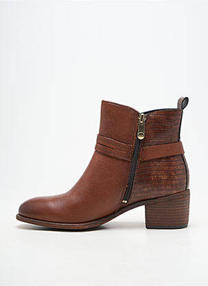 Bottines/boots matière lisse talon de 4 à 6cm marron MARCO TOZZI femme