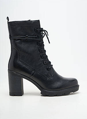 Bottines/boots matière lisse talon de 7 à 9cm noir MARCO TOZZI femme