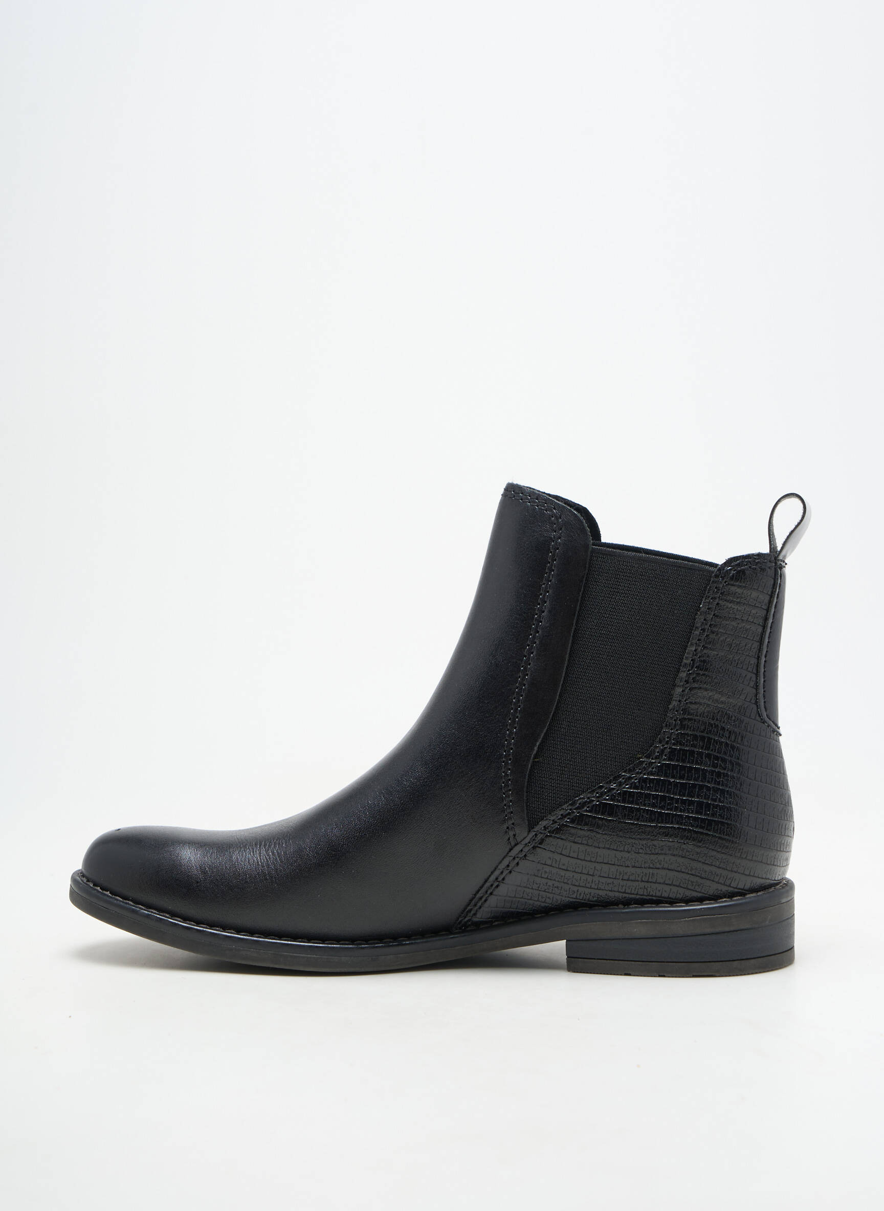 Bottines/boots matière lisse talon plat jusqu'à 3cm noir MARCO TOZZI femme