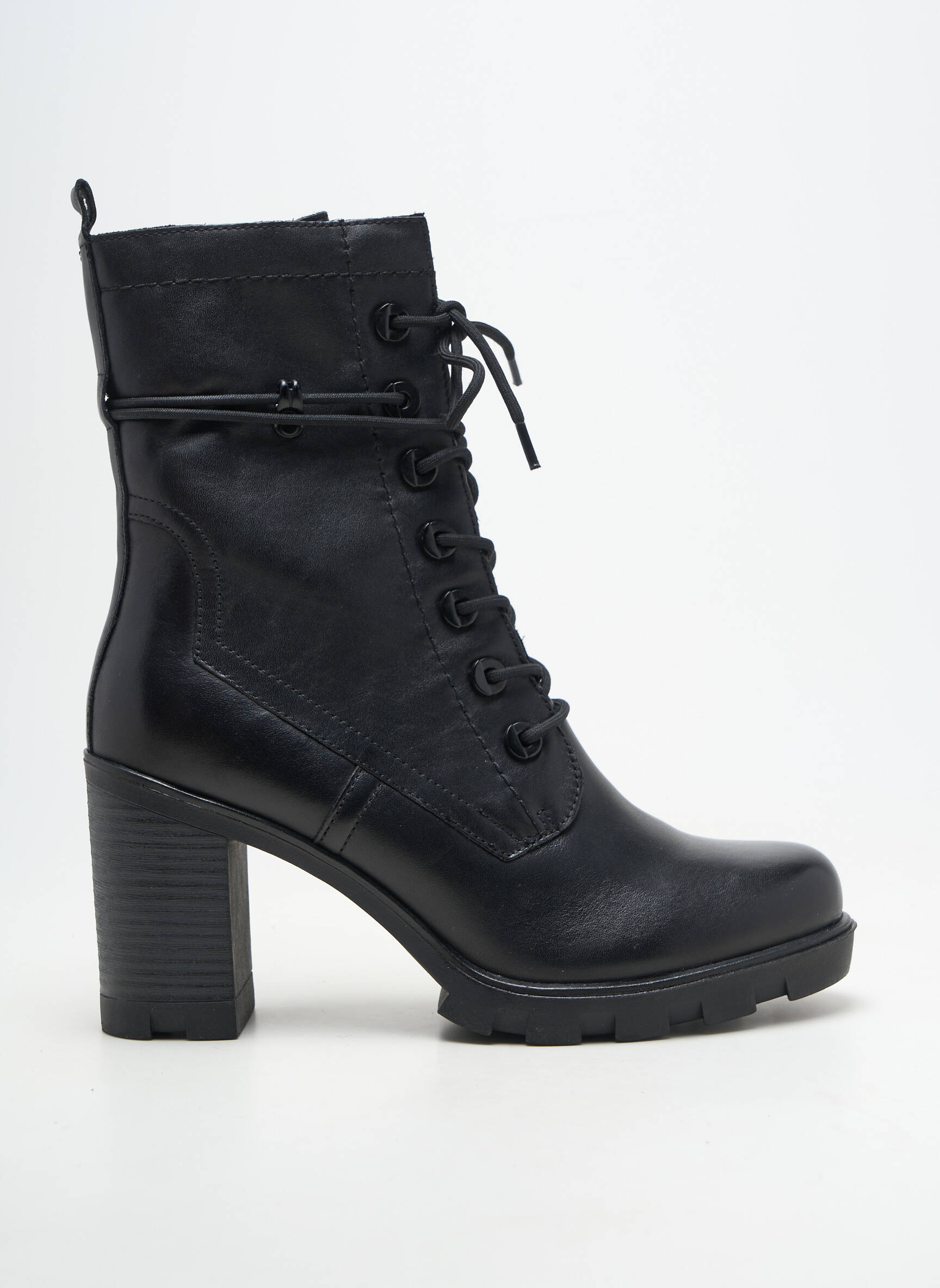 Bottines/boots matière lisse talon de 7 à 9cm noir MARCO TOZZI femme