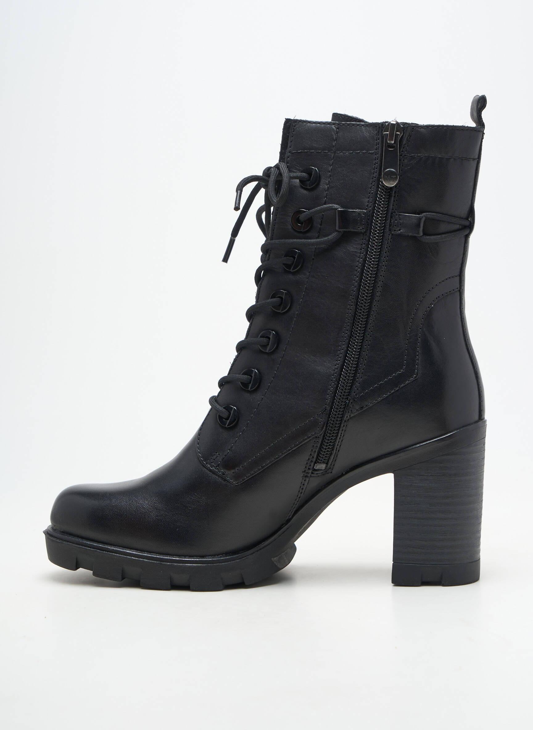 Bottines/boots matière lisse talon de 7 à 9cm noir MARCO TOZZI femme