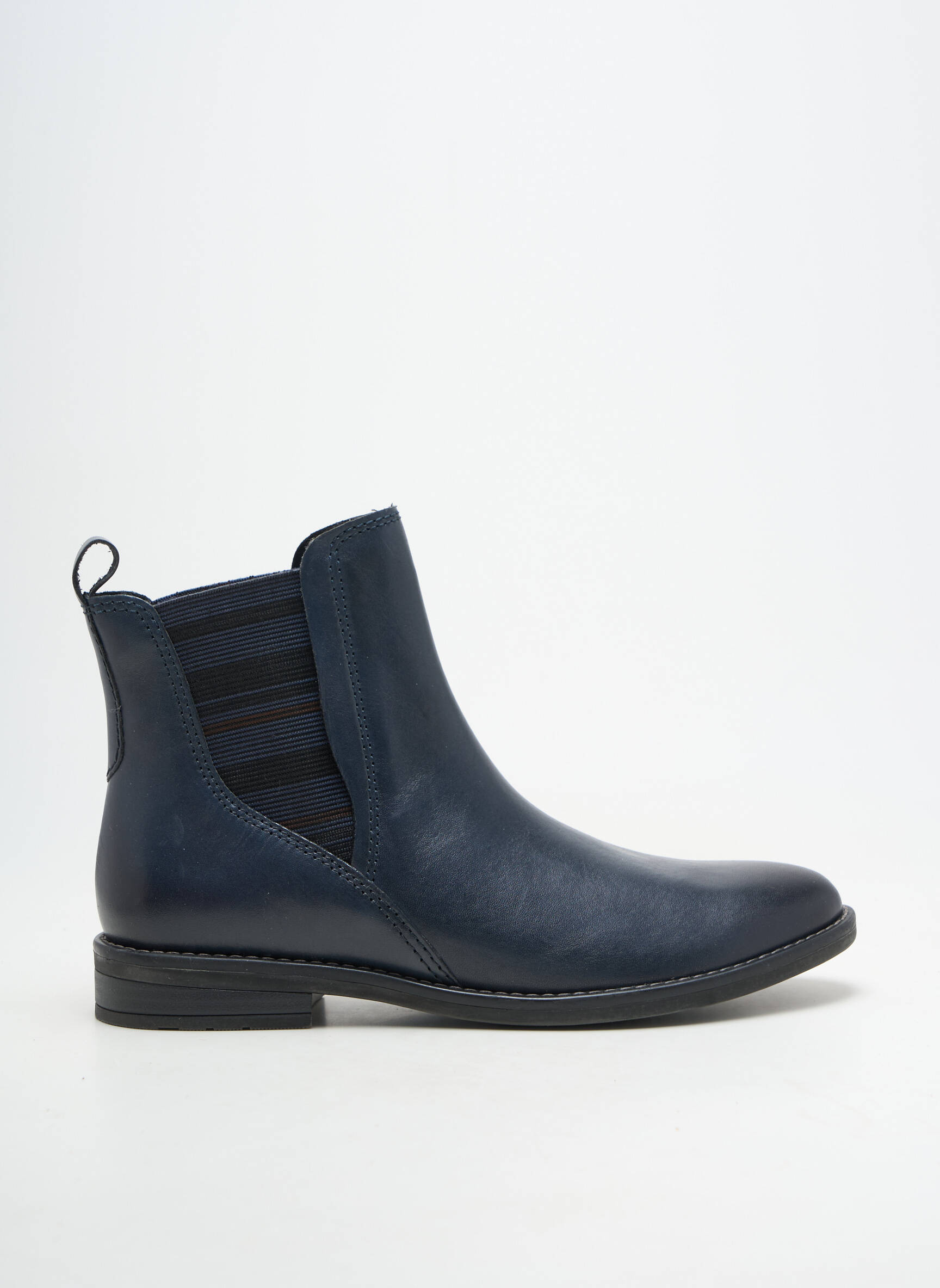 Bottines/boots matière lisse talon plat jusqu'à 3cm bleu MARCO TOZZI femme