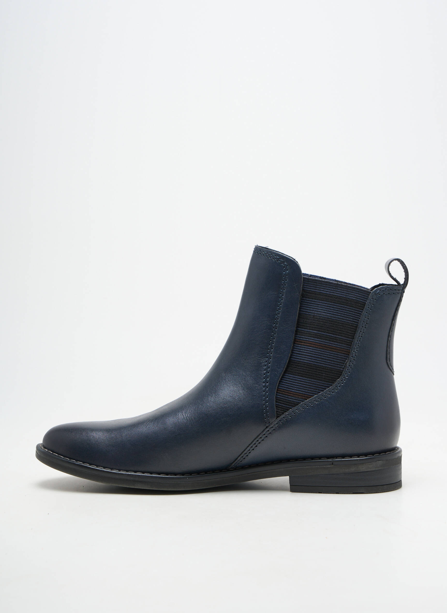 Bottines/boots matière lisse talon plat jusqu'à 3cm bleu MARCO TOZZI femme