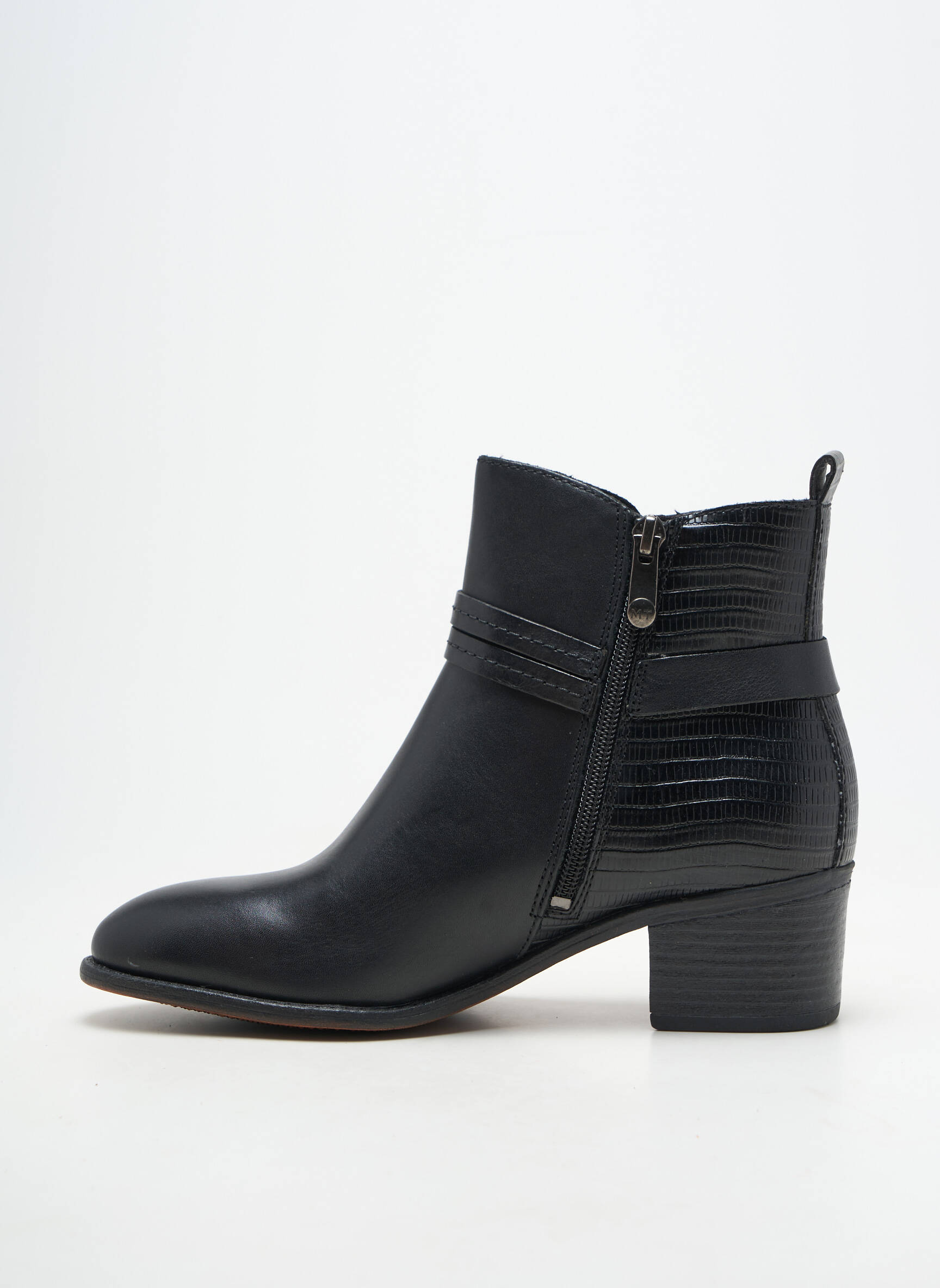 Bottines/boots matière lisse talon de 4 à 6cm noir MARCO TOZZI femme