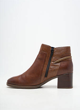 Bottines/boots matière lisse talon de 4 à 6cm marron REMONTE femme