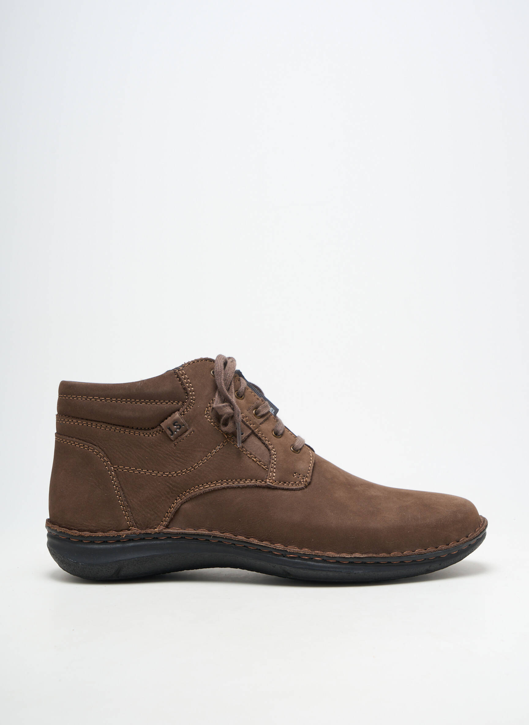Bottines/boots matière lisse bout rond marron JOSEF SEIBEL homme