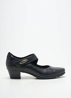 Escarpins matière lisse talon de 4 à 6cm noir ARTIKA SOFT femme
