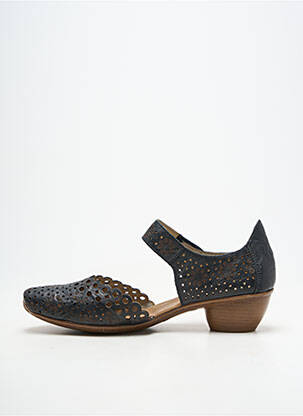Escarpins matière lisse talon de 4 à 6cm noir RIEKER femme
