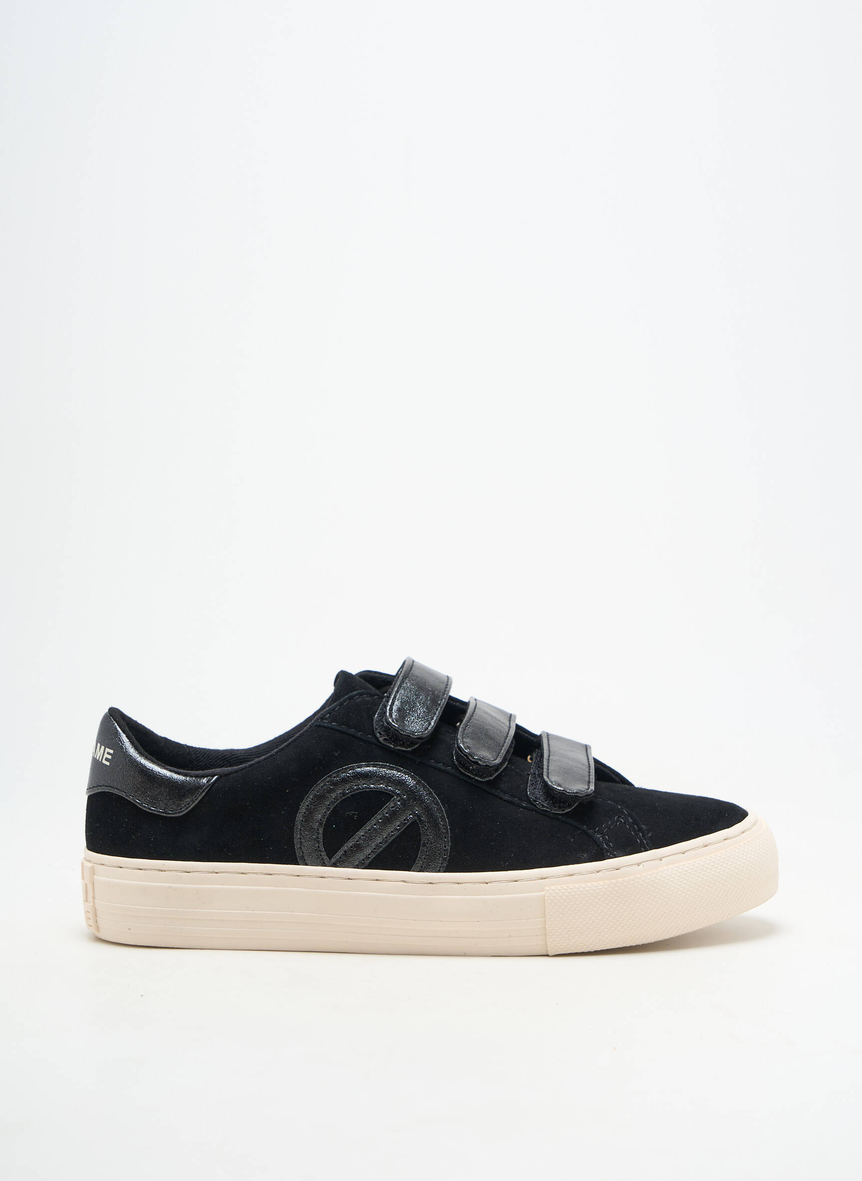 Baskets bout rond talon plat jusqu'à 3cm noir NO NAME femme
