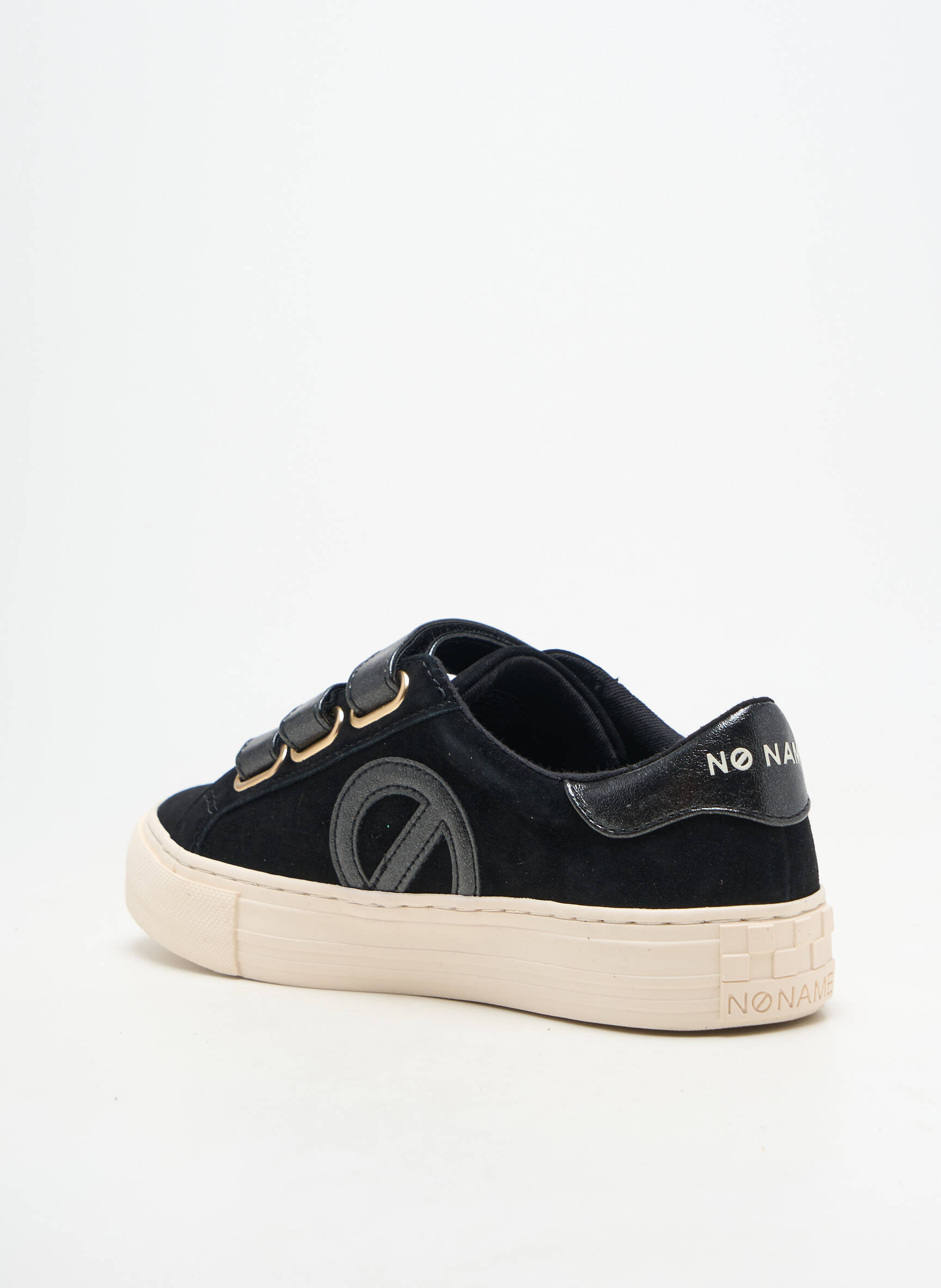 Baskets bout rond talon plat jusqu'à 3cm noir NO NAME femme