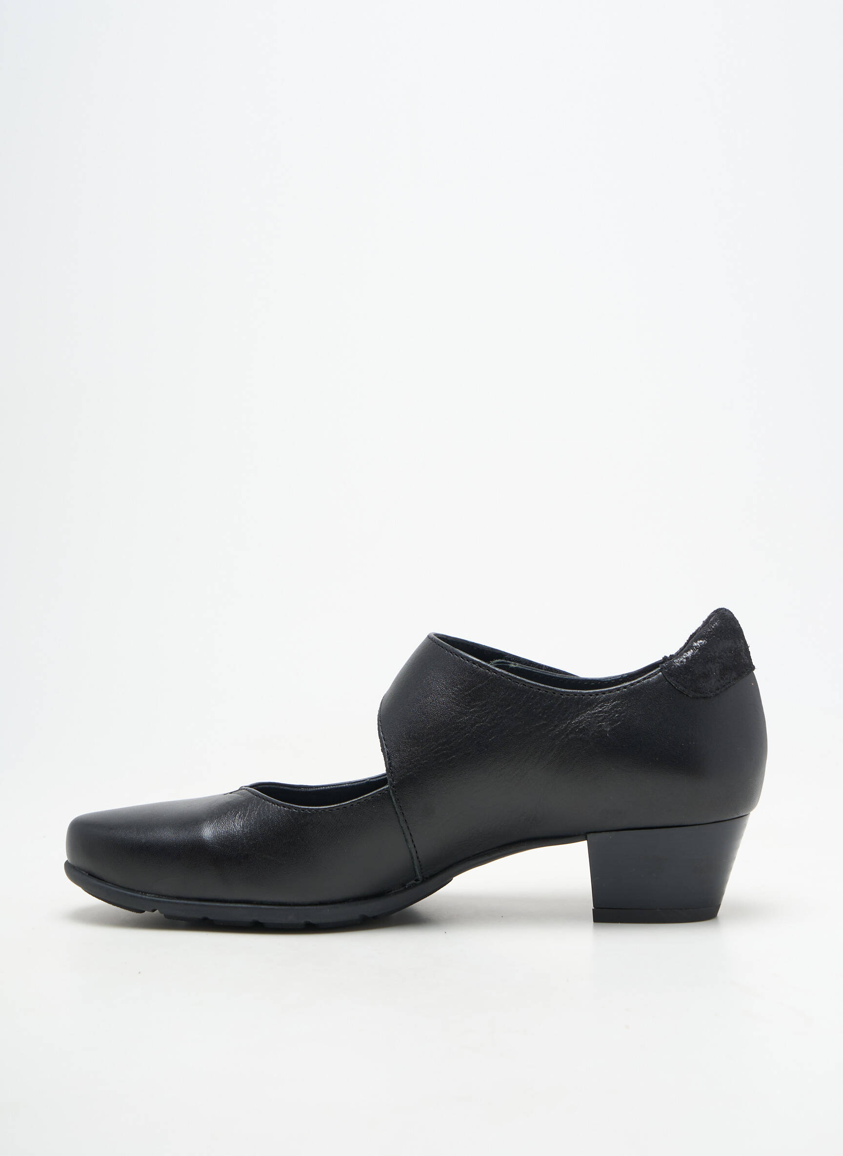 Escarpins matière lisse talon de 4 à 6cm noir ARTIKA SOFT femme