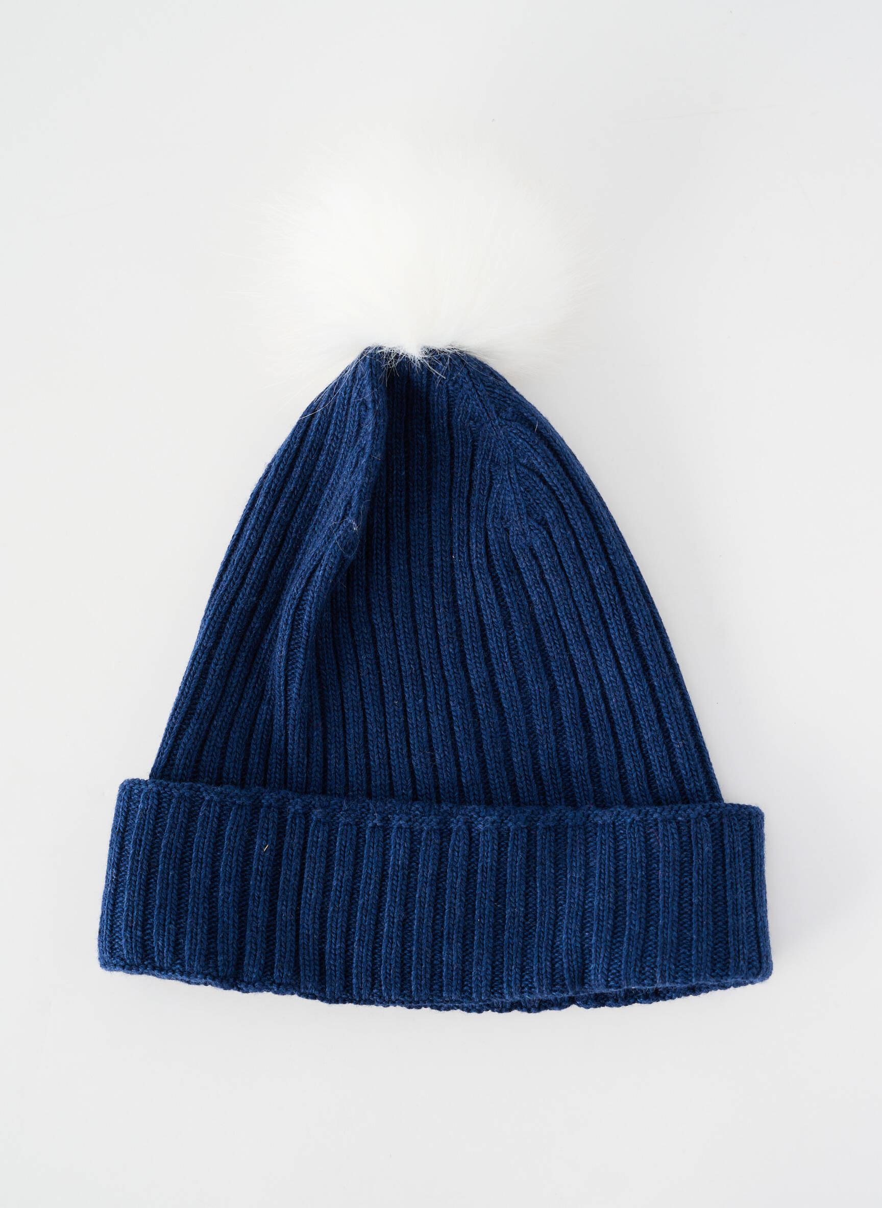 Bonnet maille fine bleu LES POULETTES FITNESS homme