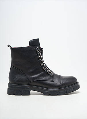 Bottines/boots matière lisse talon de 4 à 6cm noir RIEKER femme