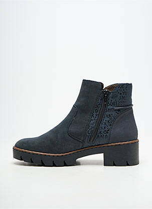 Bottines/boots talon bas talon de 4 à 6cm bleu RIEKER femme