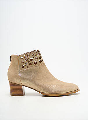 Bottines/boots bout rond talon de 4 à 6cm or MAM'ZELLE femme
