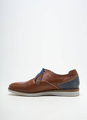 Baskets matière lisse bout rond marron FLUCHOS homme