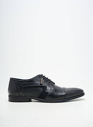 Mocassins matière lisse talon bas noir REDSKINS homme
