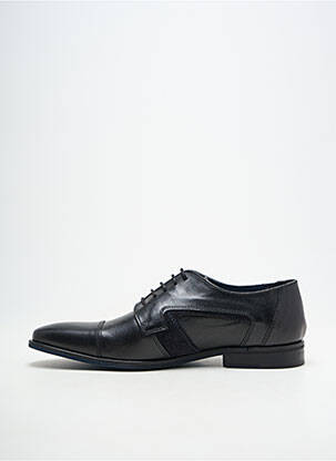 Mocassins matière lisse talon bas noir REDSKINS homme