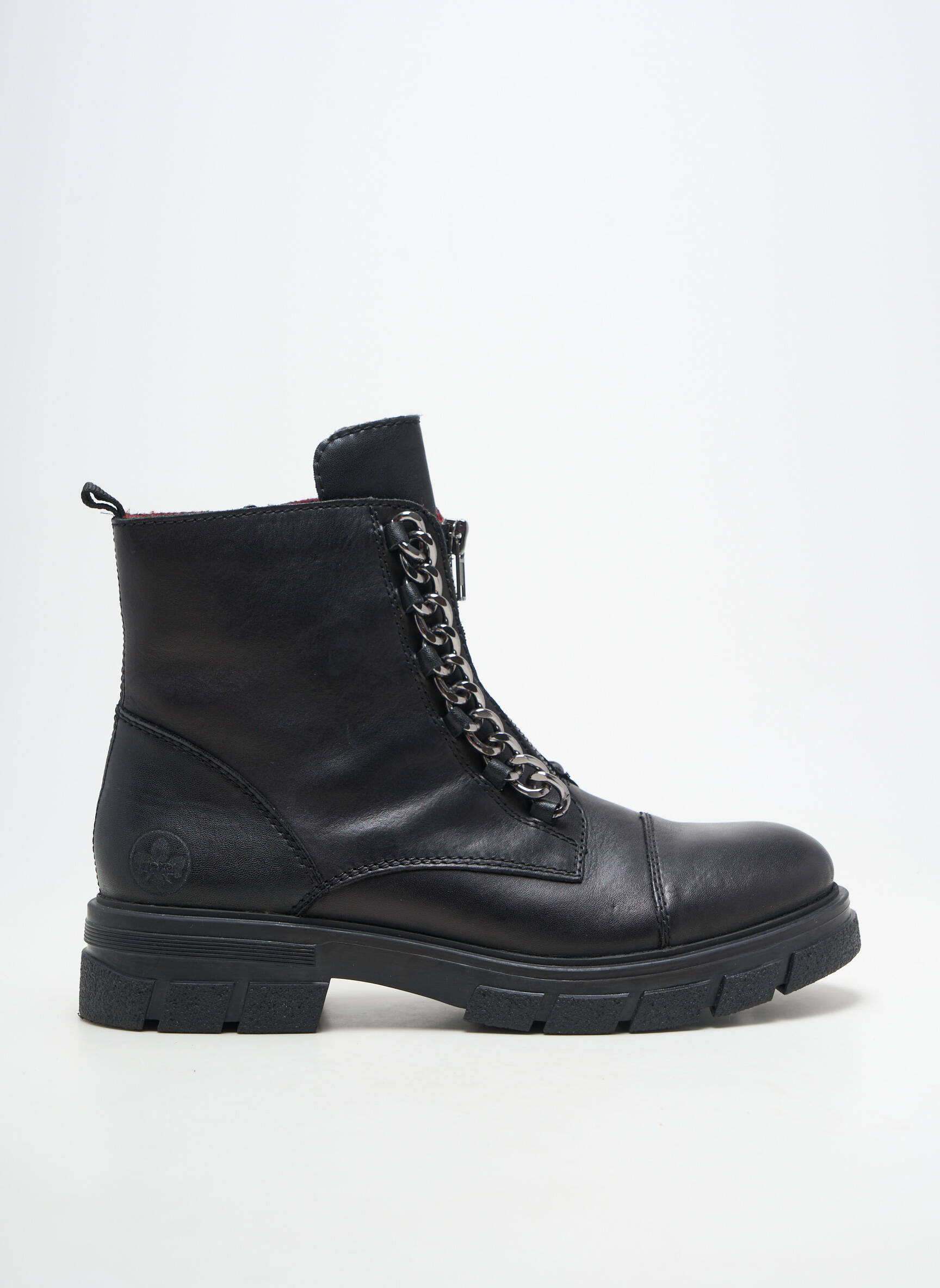 Bottines/boots matière lisse talon de 4 à 6cm noir RIEKER femme