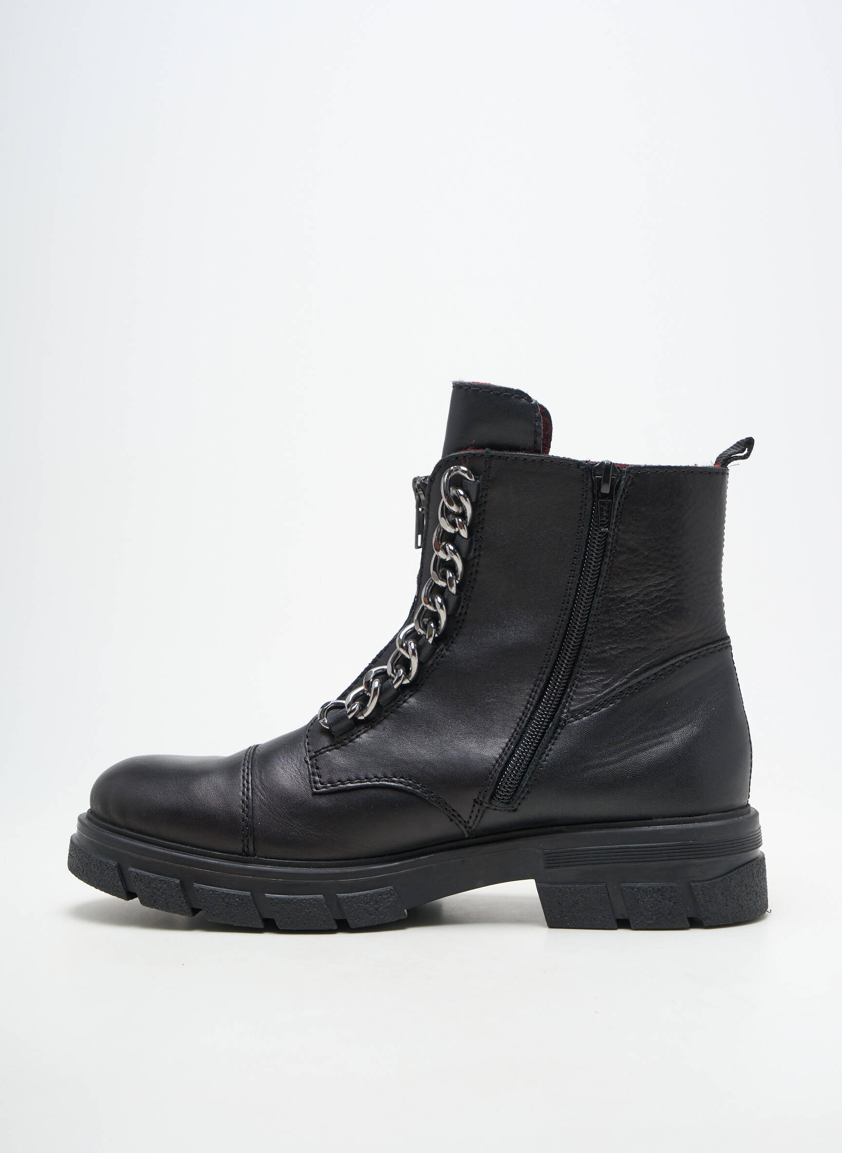 Bottines/boots matière lisse talon de 4 à 6cm noir RIEKER femme