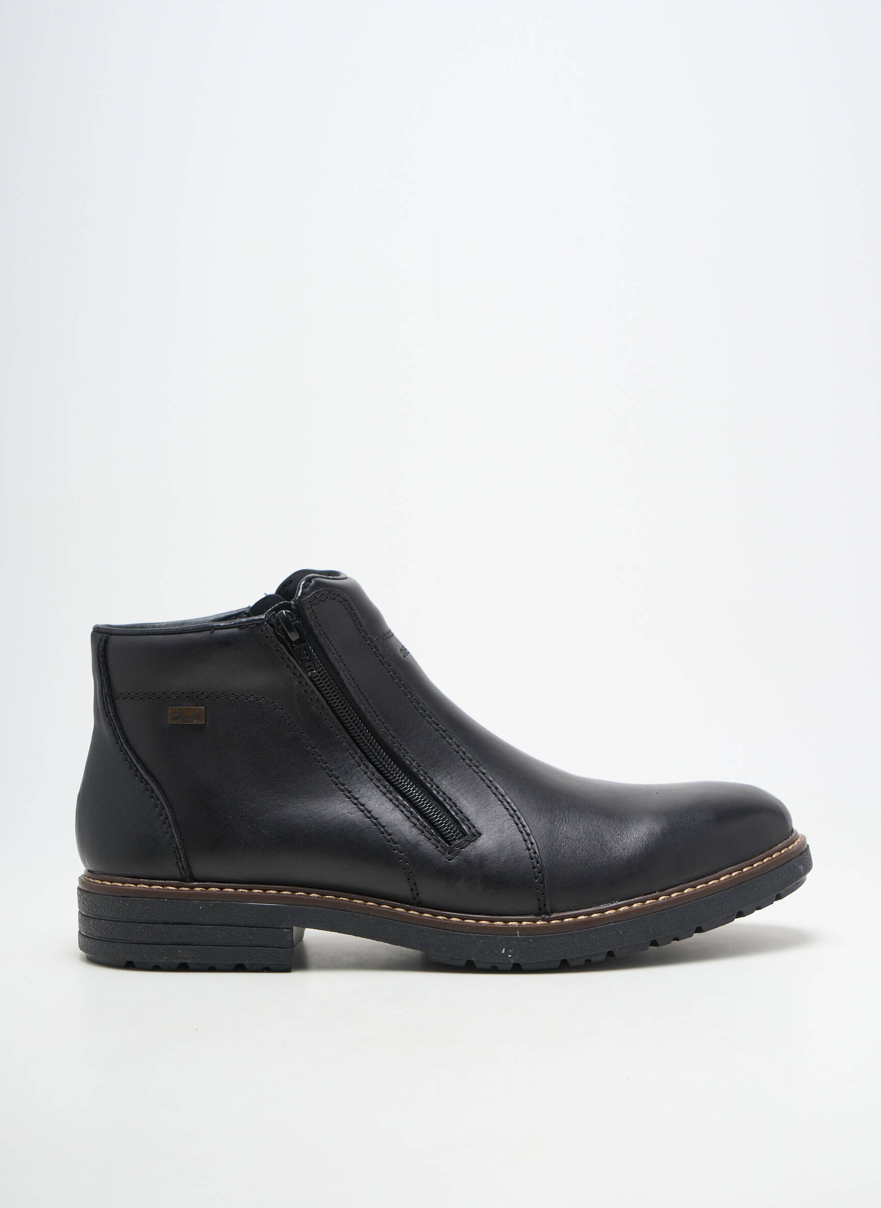 Bottines/boots matière lisse talon plat jusqu'à 3cm noir RIEKER femme