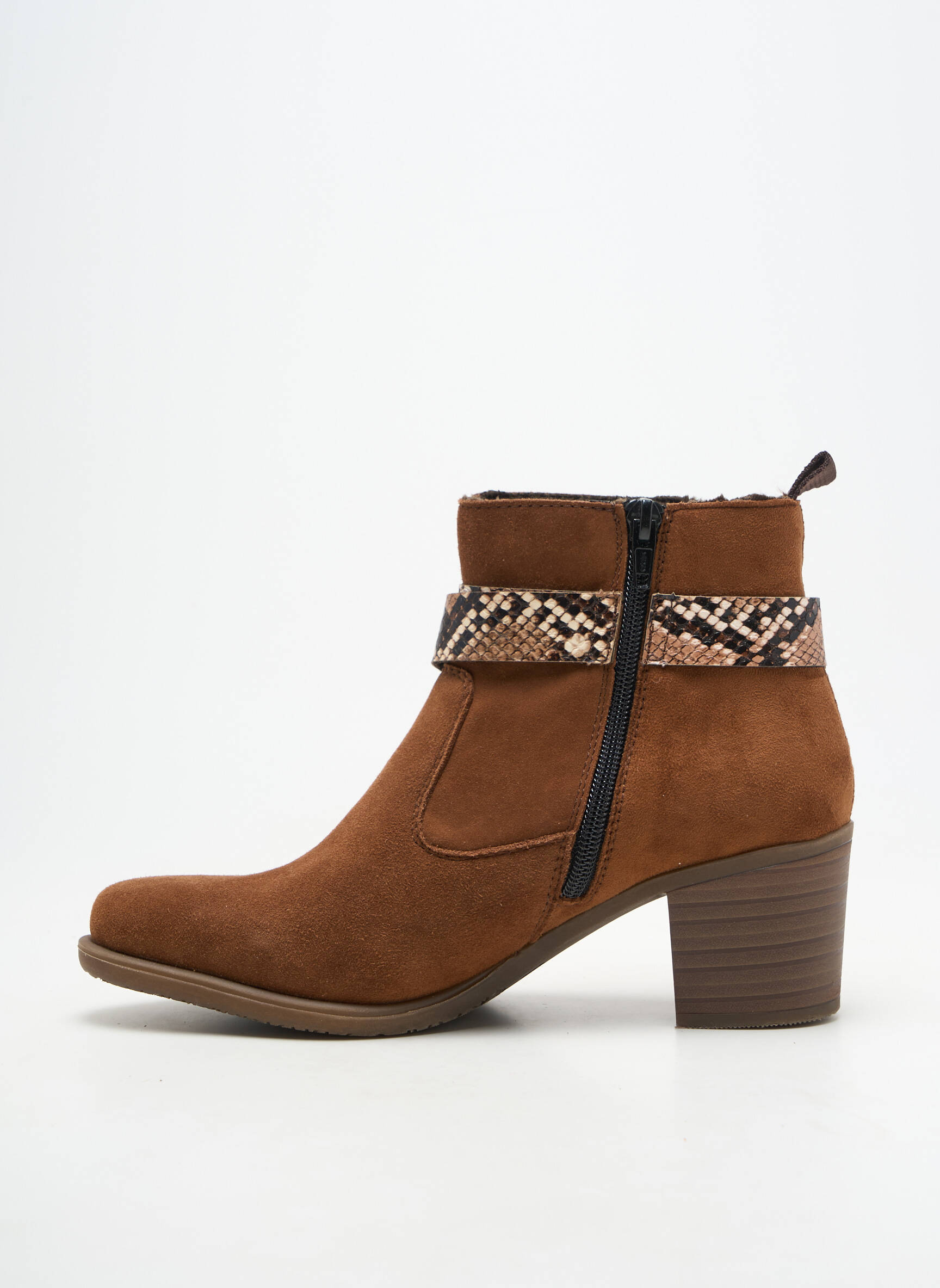 Bottines/boots talon bottier talon de 4 à 6cm marron RIEKER femme