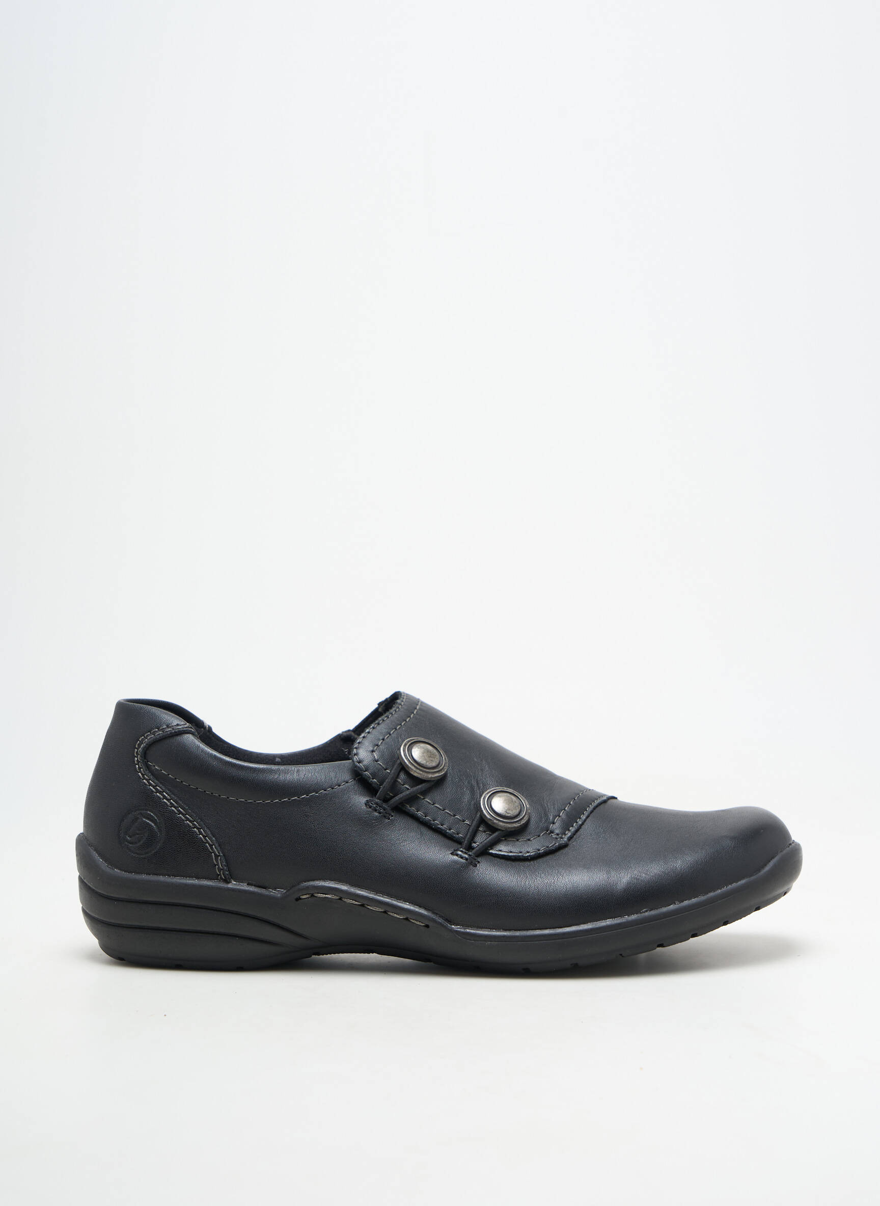 Baskets fermeture elastique talon plat jusqu'à 3cm noir REMONTE femme