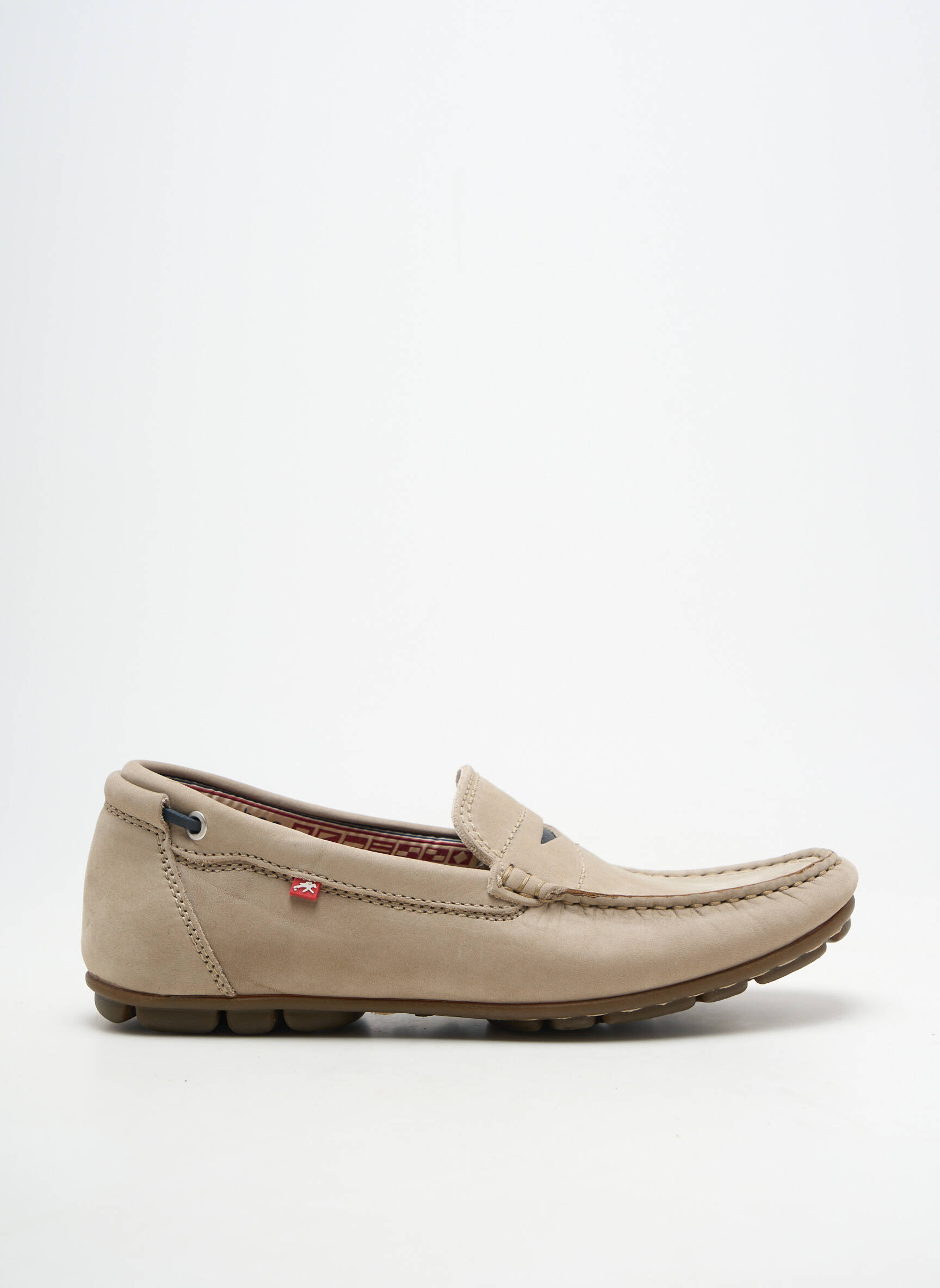 Chaussures bâteau bout rond bout rond beige FLUCHOS homme