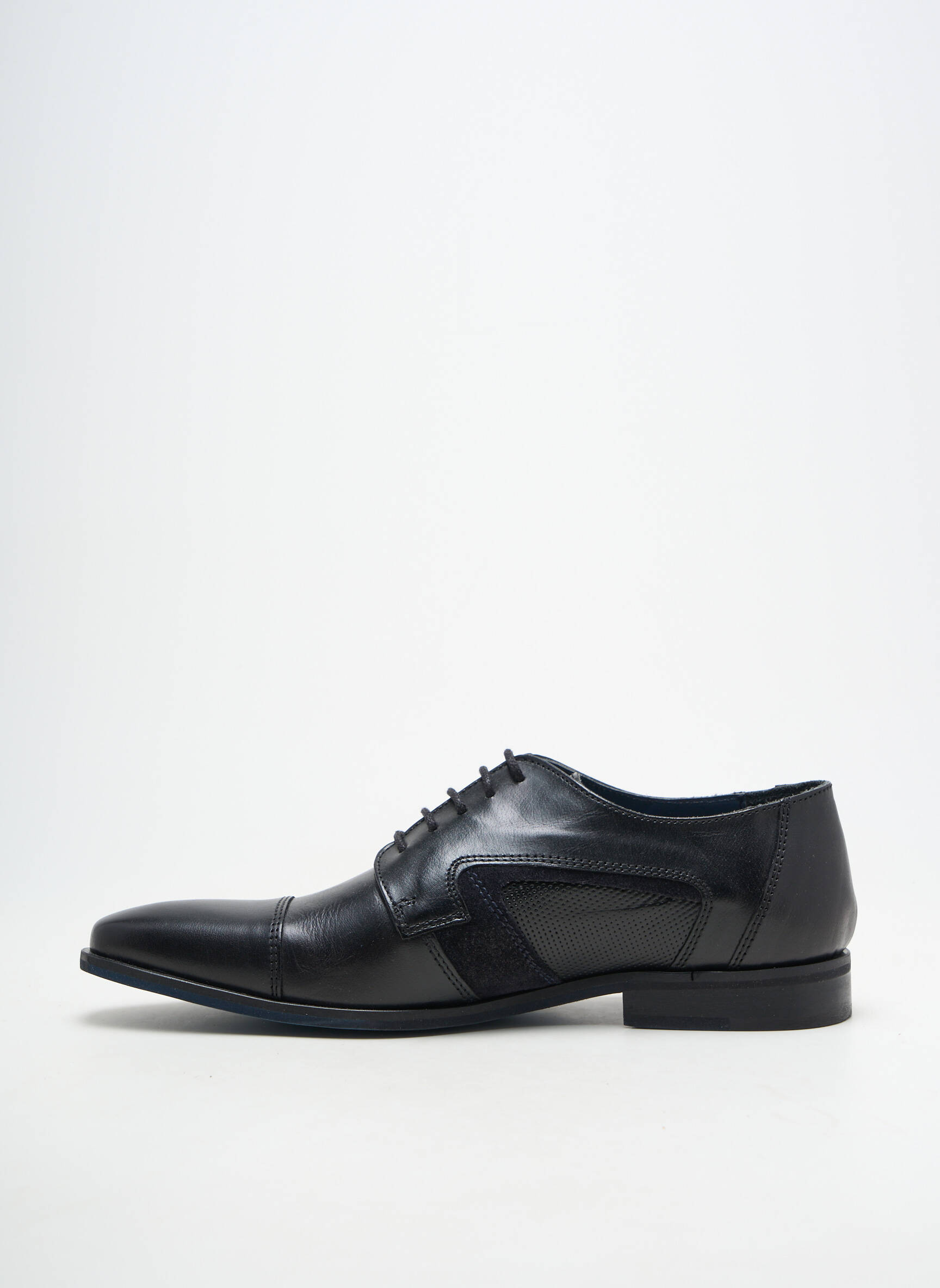 Mocassins matière lisse talon bas noir REDSKINS homme