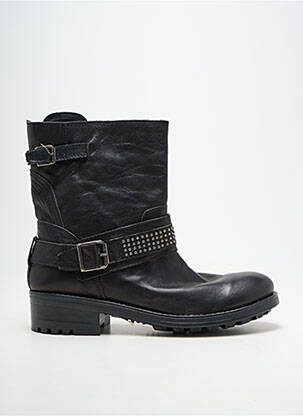 Bottines/boots matière lisse talon de 4 à 6cm noir PLAYA femme