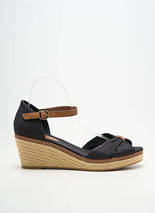 Espadrilles fermeture boucle(s) talon de 7 à 9cm noir TOMMY HILFIGER femme
