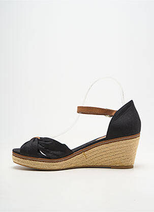 Espadrilles fermeture boucle(s) talon de 7 à 9cm noir TOMMY HILFIGER femme