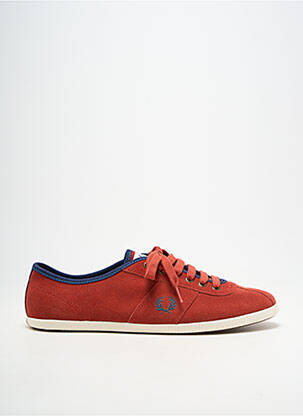 Baskets bout rond bout rond rouge FRED PERRY homme