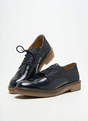 Derbies matière lisse talon plat jusqu'à 3cm noir KICKERS femme
