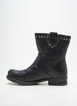 Bottines/boots matière lisse talon plat jusqu'à 3cm noir LE TEMPS DES CERISES femme