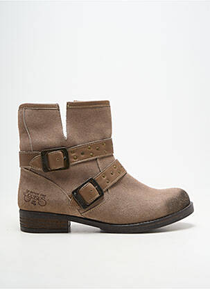 Bottines/boots talon bas talon plat jusqu'à 3cm beige LE TEMPS DES CERISES femme
