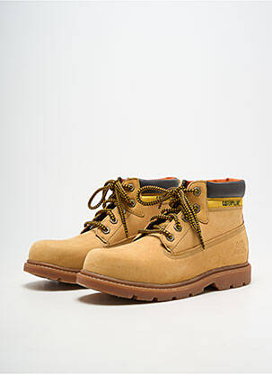 Baskets bout rond bout rond orange CAT homme