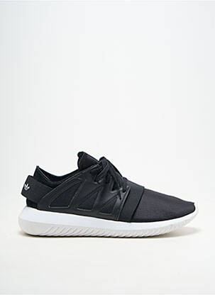 Baskets matière lisse bout rond noir ADIDAS unisexe