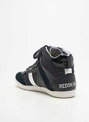 Baskets matière lisse talon plat jusqu'à 3cm noir REDSKINS femme