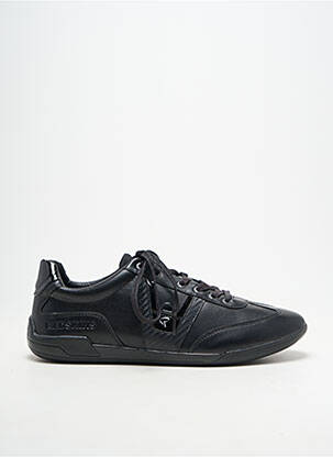 Baskets matière lisse bout rond noir REDSKINS homme