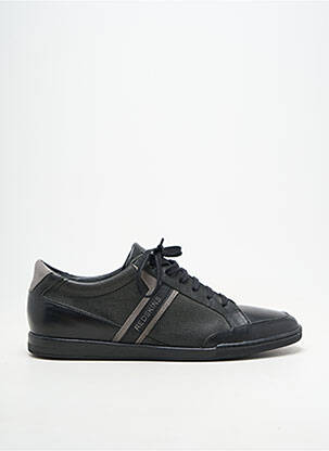 Baskets matière lisse bout rond noir REDSKINS homme