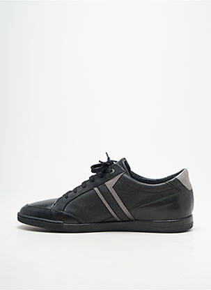 Baskets matière lisse bout rond noir REDSKINS homme