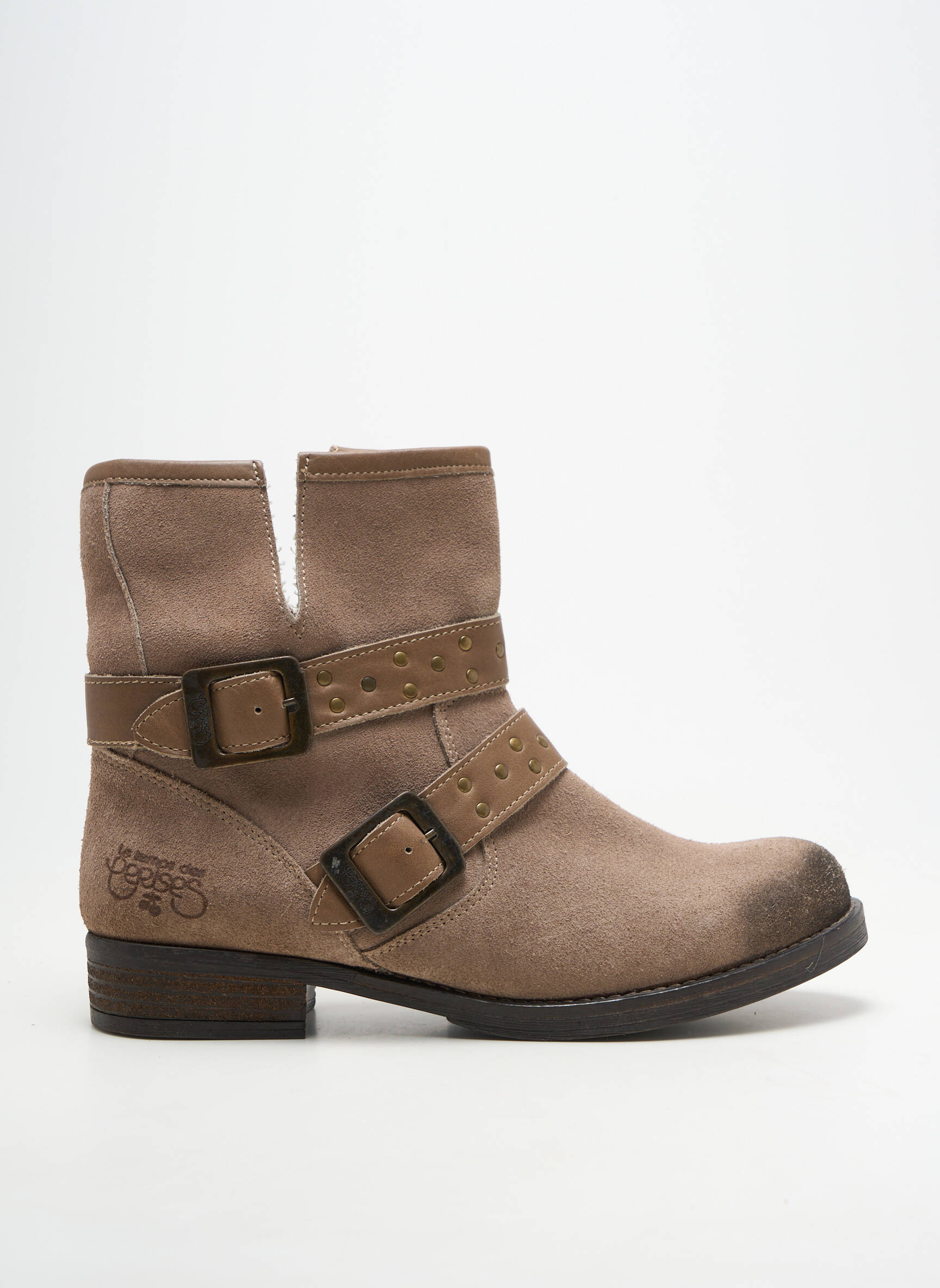 Bottines/boots talon bas talon plat jusqu'à 3cm beige LE TEMPS DES CERISES femme