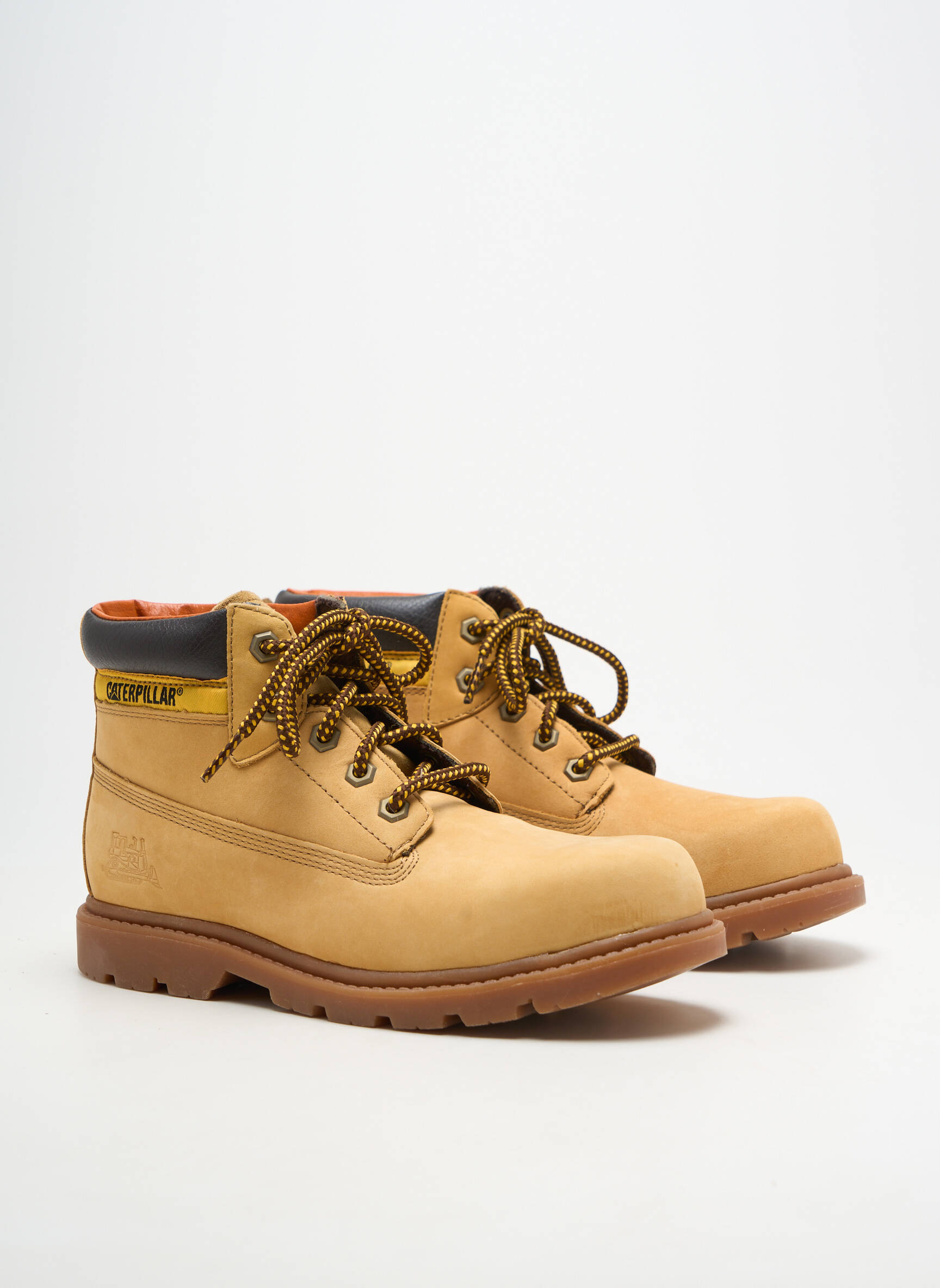 Baskets bout rond bout rond orange CAT homme