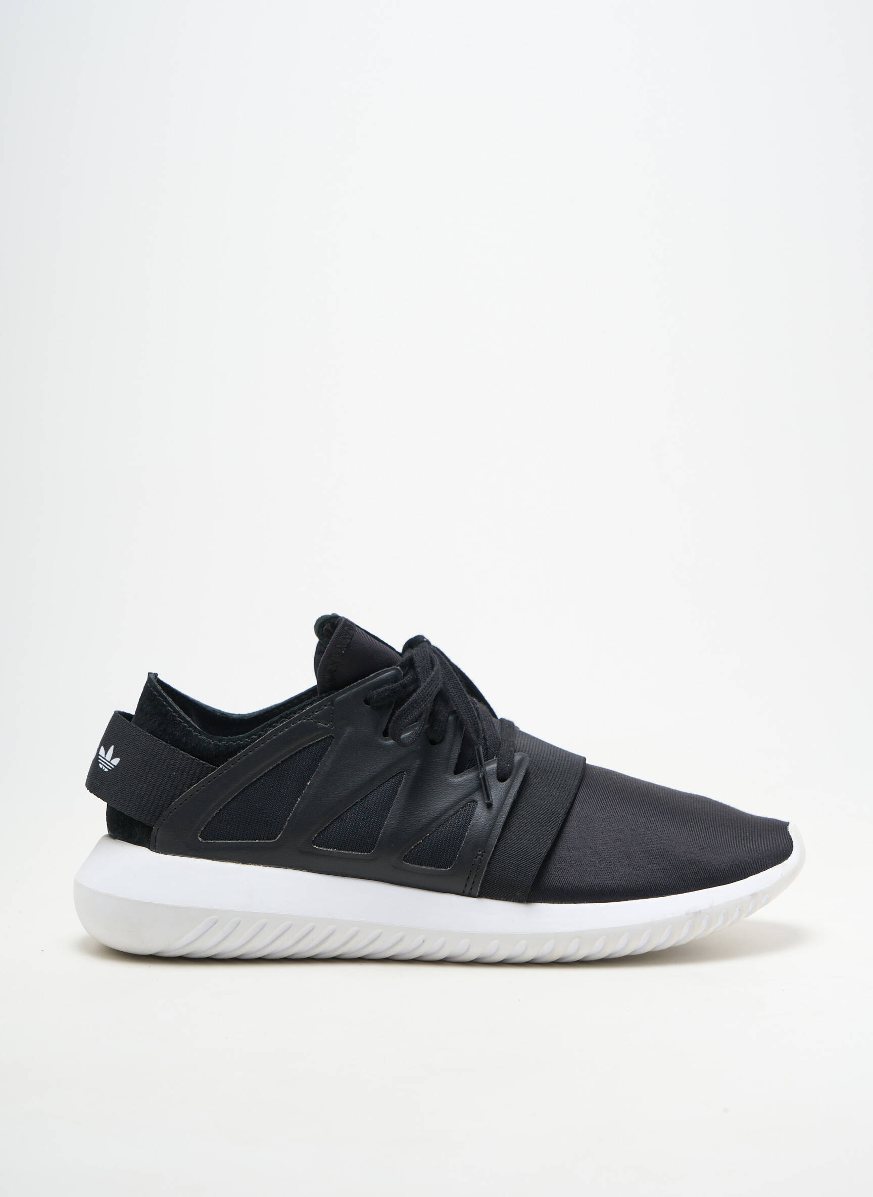 Baskets matière lisse bout rond noir ADIDAS unisexe