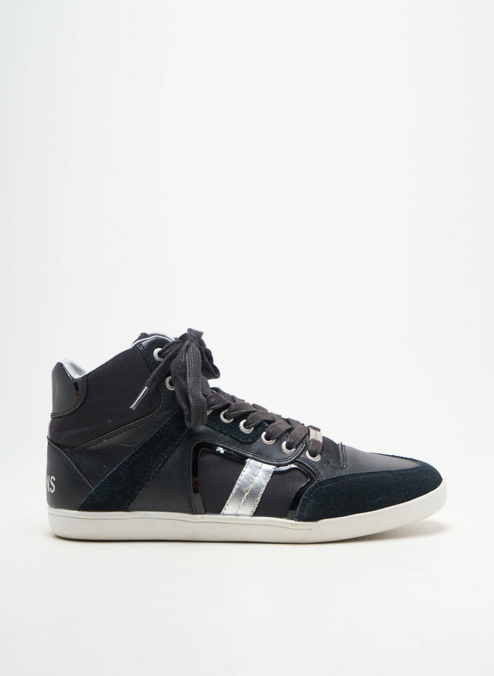 Baskets matière lisse talon plat jusqu'à 3cm noir REDSKINS femme