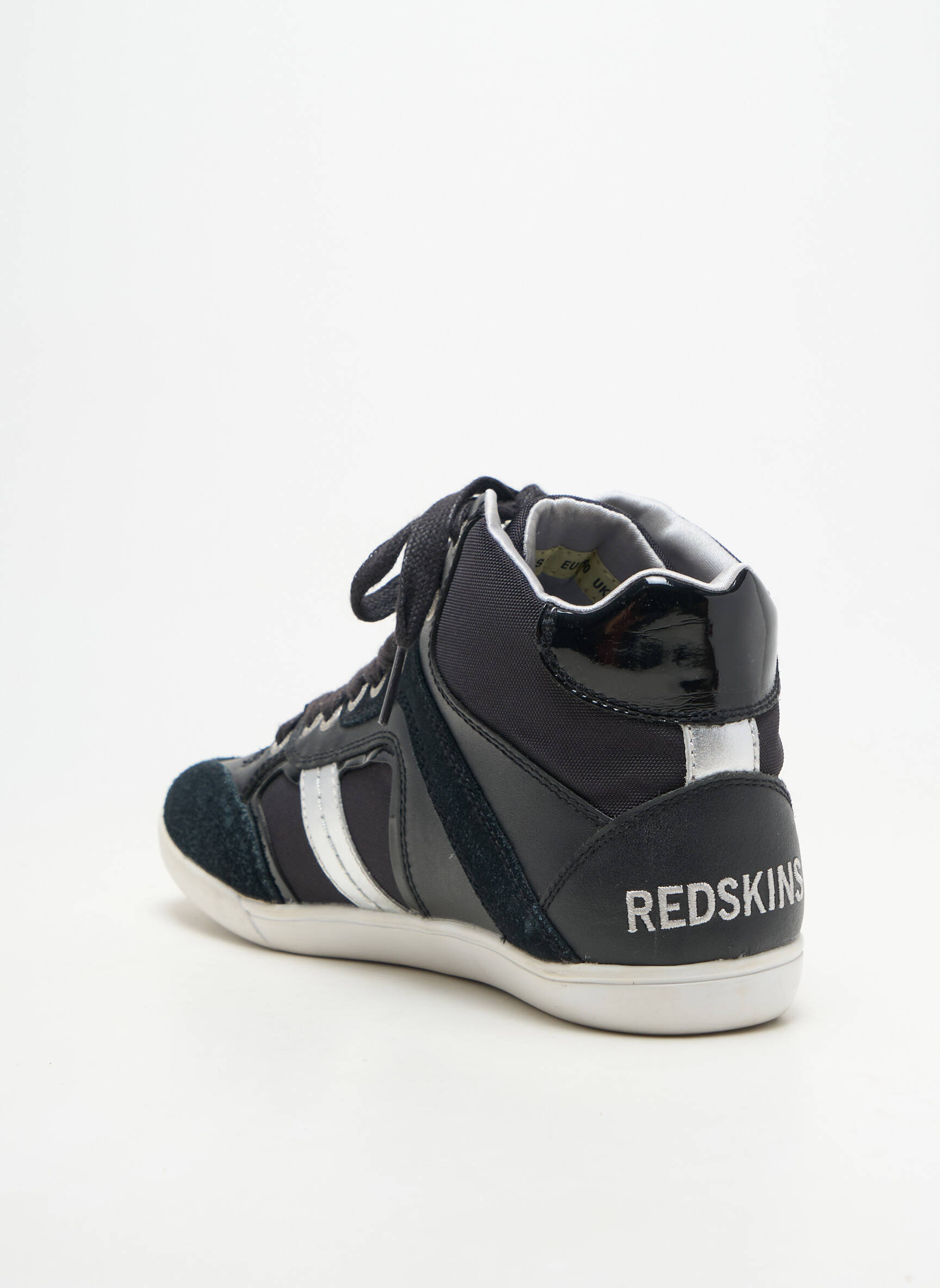 Baskets matière lisse talon plat jusqu'à 3cm noir REDSKINS femme